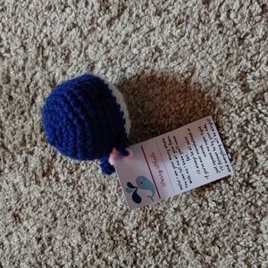 Handmade Crochet Worry Whale Plushie